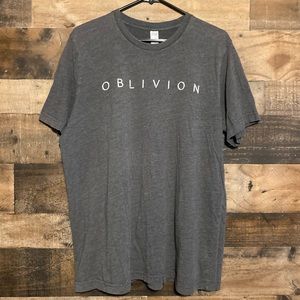 Oblivion Tom Cruise Morgan Freeman Movie Promo T-Shirt Size XL